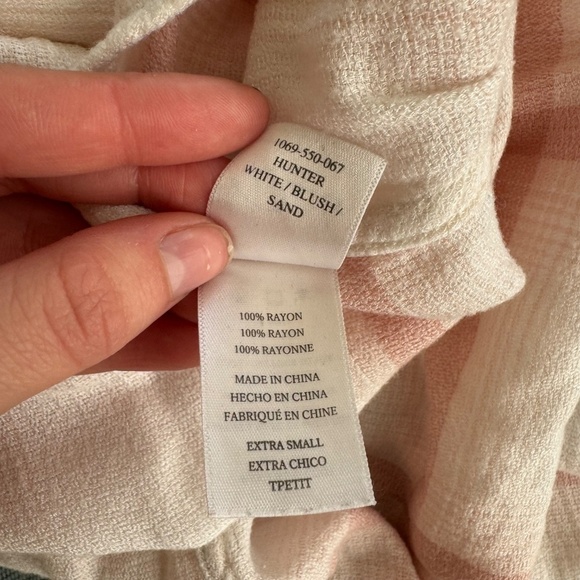 RAILS Hunter Button Down Plaid Shirt in White / Blush / Sand - Picture 5 of 5